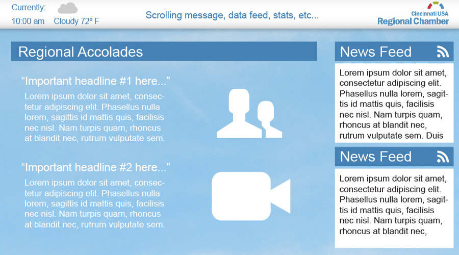 Design for the facade monitor #1