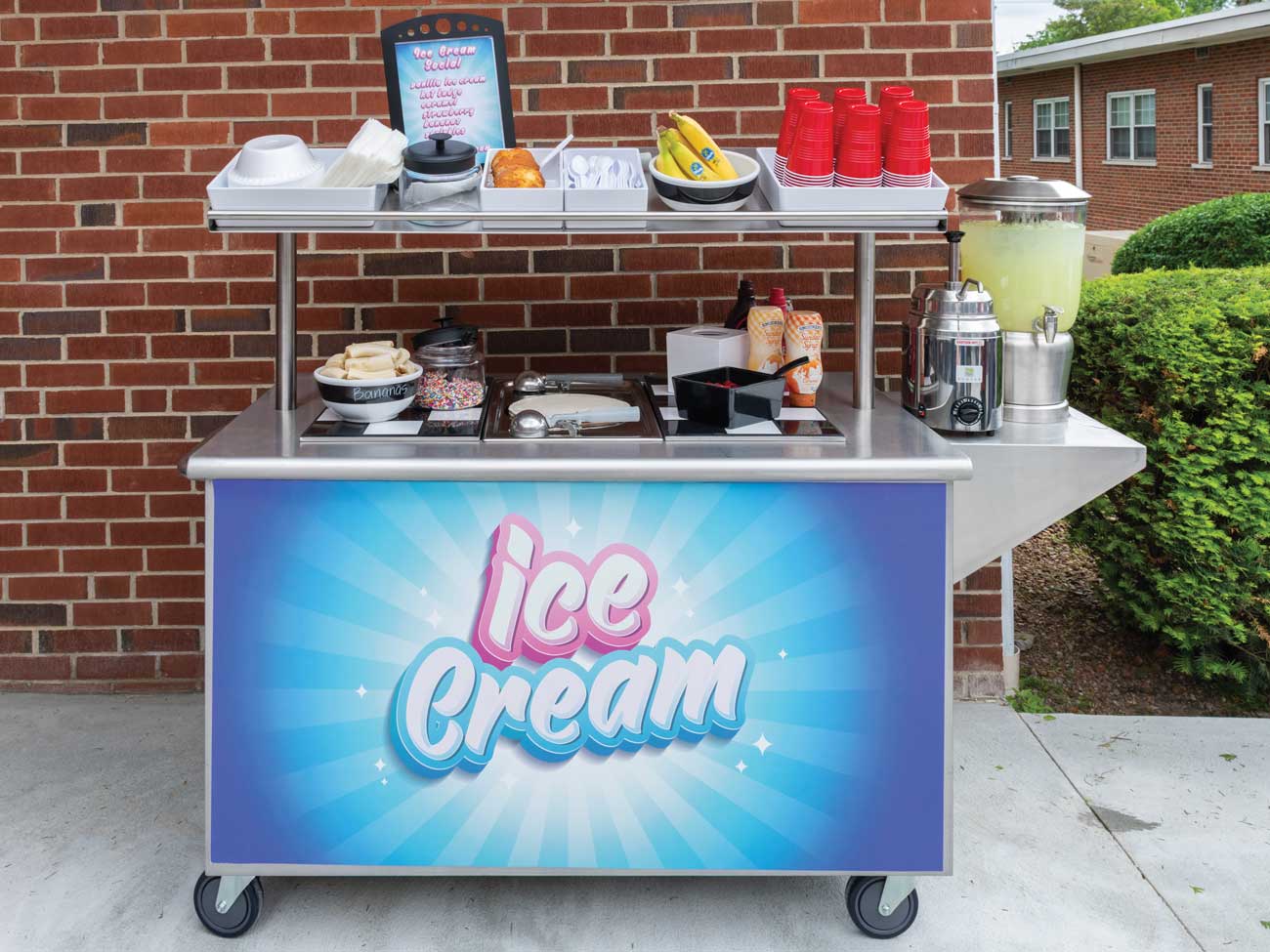 Ice cream cart image