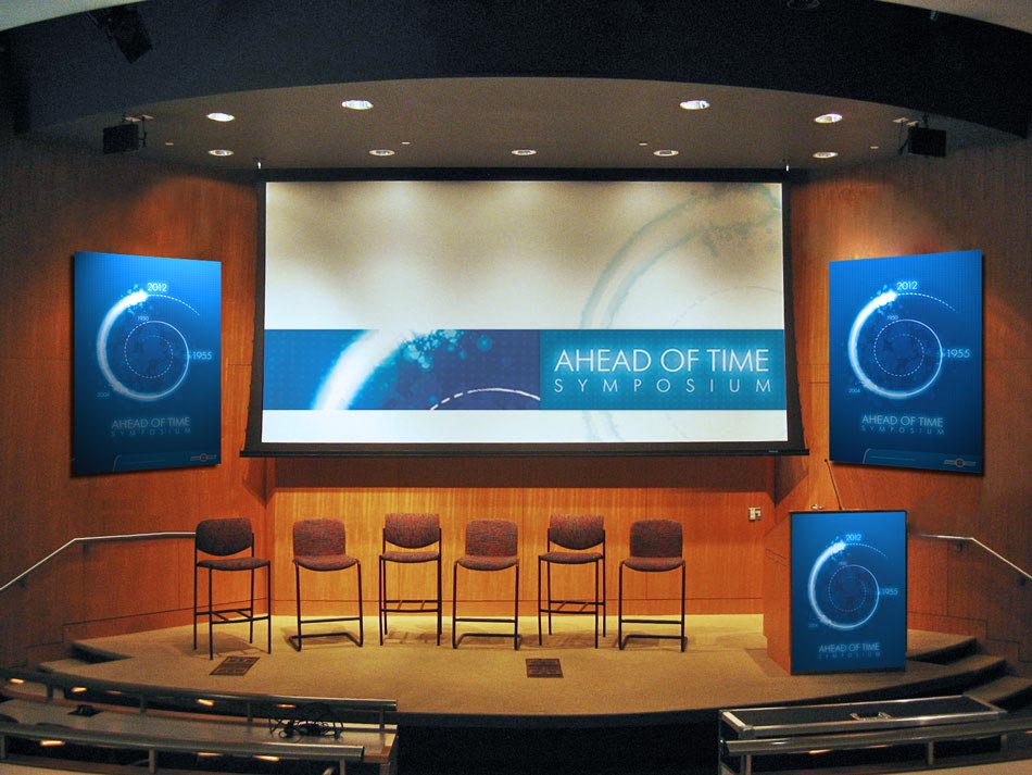 Event signage in auditorium