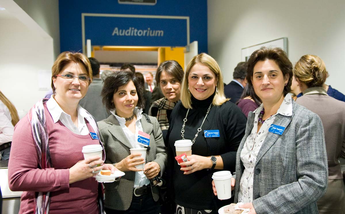 Attendees with badges