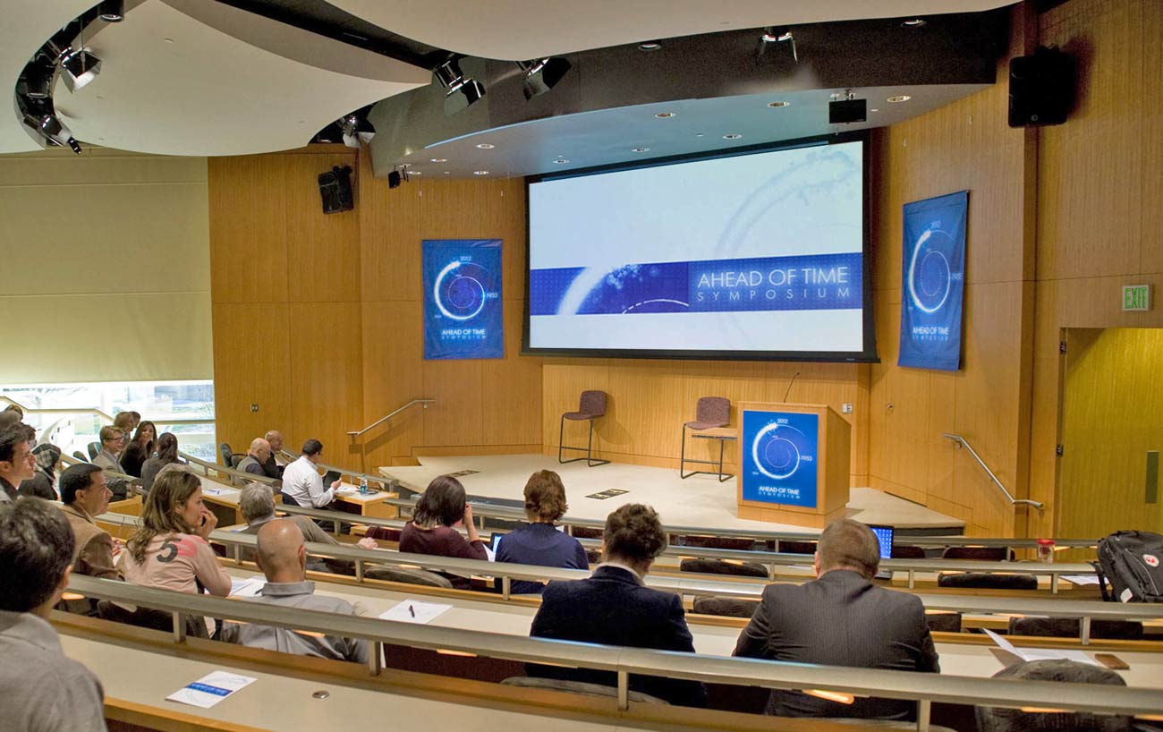 Event signage in auditorium